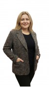 Kinga blézer szövet hosszított cirmos